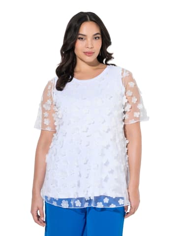 Ulla Popken Shirt in schneeweiß