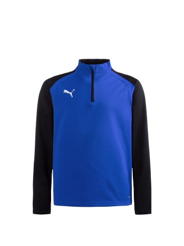 Puma Sweatshirt TeamLIGA 1/4 Zip in blau / schwarz