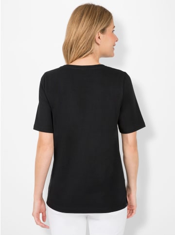 WITT WEIDEN Kurzarmshirt in schwarz