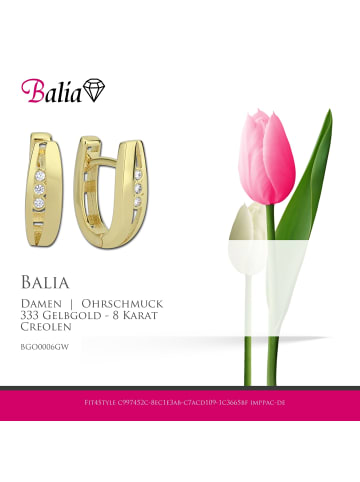 BALIA Gold 333 Damen Creolen Klassik Ohrringschmuck ca. 1,1cm