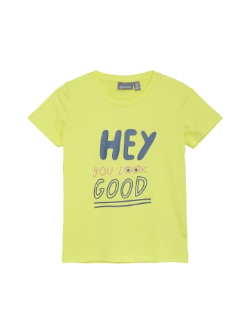 Color Kids T-Shirt COTshirt W. Print S/S, Girl in Gelb