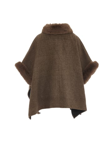 imala Poncho in Braun