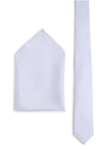 Finshley & Harding London Krawatte in hellblau silber - 0001