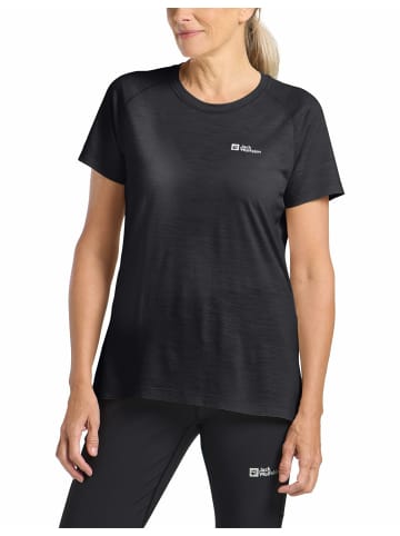 Jack Wolfskin Rundhals T-Shirt für Damen in grau