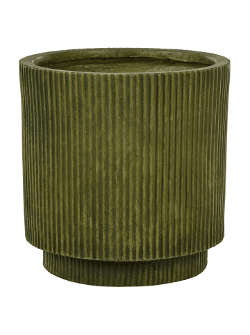 Beliani Outdoor Blumentopf DARIA in Grün - (W) 30 x (H) 30 x (L) 30 cm