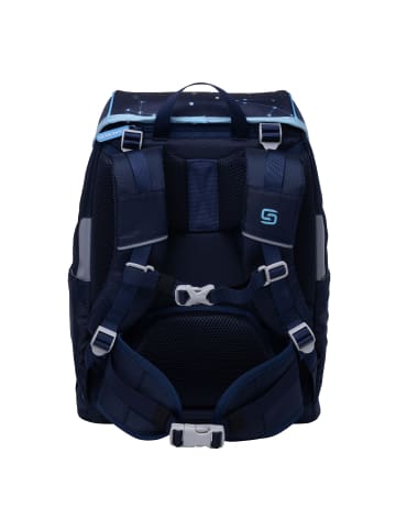 SCHNEIDERS Ergojet Schulranzen-Set 6-teilig in black blue