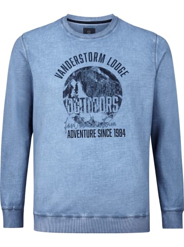 Jan Vanderstorm Sweatshirt NANDRAD in blau