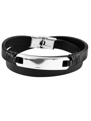 Adeliás Herren Armband aus Edelstahl in silber