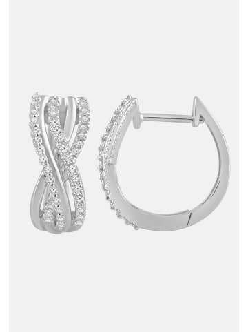 Diamant Exquis Ohrringe aus 375 Weißgold mit Diamant