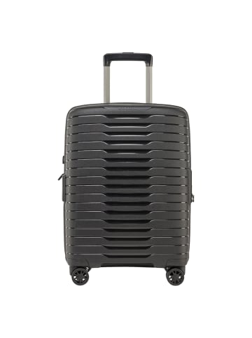 Stratic Novium 4 Rollen Kabinentrolley S 55 cm mit Dehnfalte black