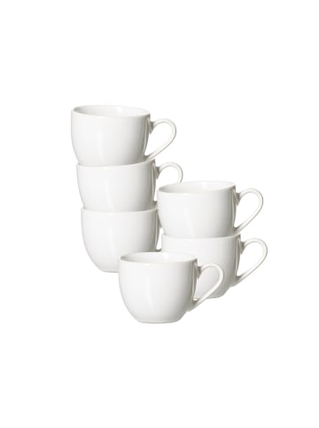 Ritzenhoff & Breker 6er Set Espressotassen Volos 90 ml in weiß