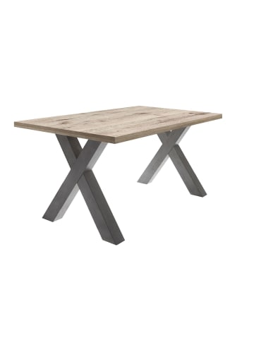 58 aufm Kessel ESSZIMMERTISCH Eike 4 140 x 90 x 75 Esstisch Graphit/Sandeiche