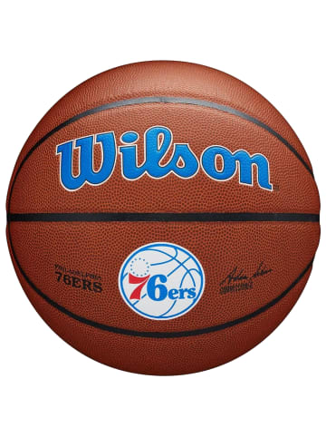 Wilson Wilson Team Alliance Philadelphia 76ers Ball in Braun