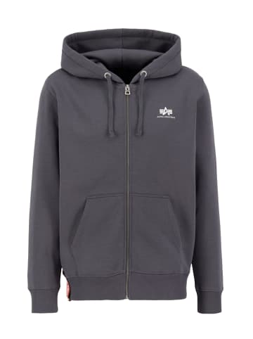 Alpha Industries Alpha Industries Zip-Kapuzenpullover in greyblack