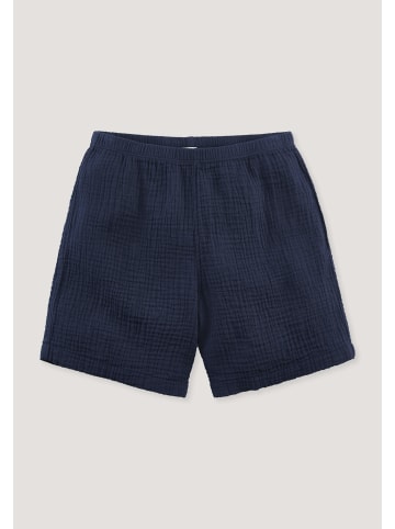 Hessnatur Hessnatur Musselin Shorts PURE COMFORT aus reiner Bio-Baumwolle in dunkelblau