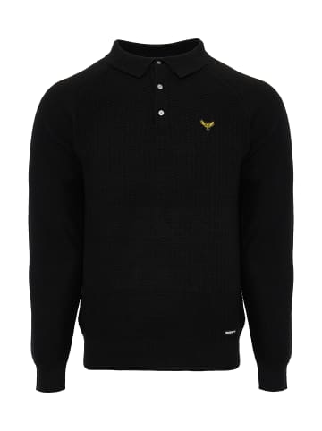 Threadbare Langarmshirt Thorton in JET BLACK