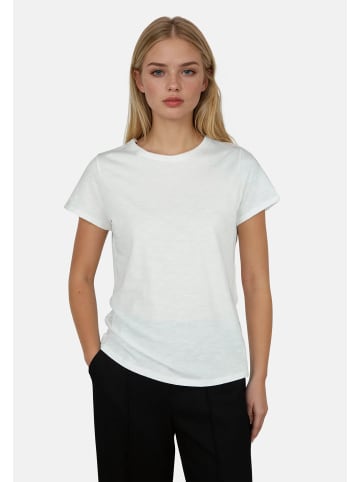 Salzhaut Rundhals T-Shirt für Damen in weiß