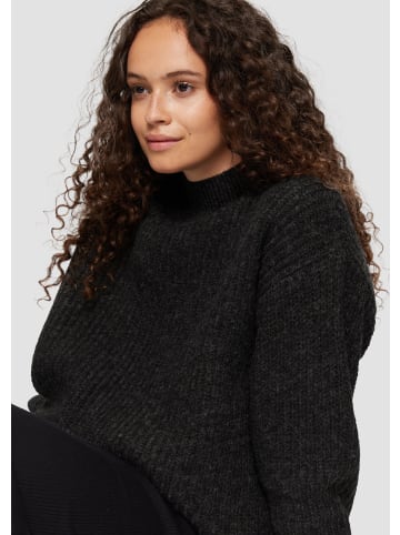 QS Strickpullover langarm in Schwarz