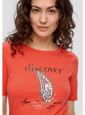 s.Oliver T-Shirt kurzarm in Orange