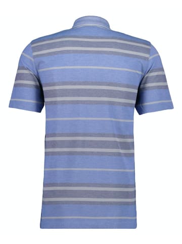Ragman Softknit-Poloshirt gestreift in Blau