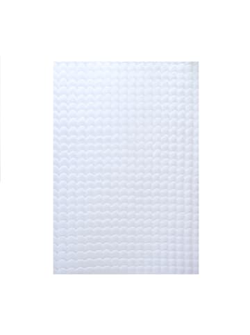KADIMA DESIGN Teppich Waschbar Hochflor Uni Polyester Wohnzimmer in Weiß