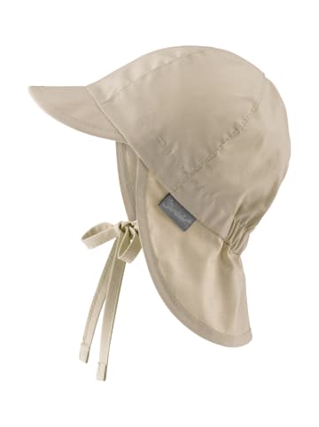 Sterntaler Schirmmütze mit Nackenschutz uni in beige