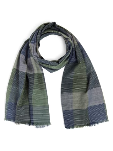 Nils Sundström Schal in marine schilf - 0001