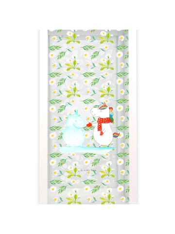 Mr. & Mrs. Panda Laterne Einhorn Schneemann ohne Spruch in Transparent