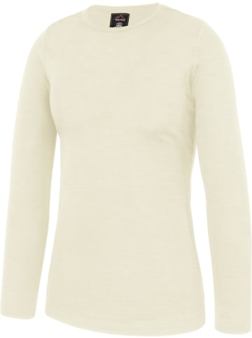 Normani Outdoor Sports Damen Merino Langarm-Shirt Mandurah in Wollweiß