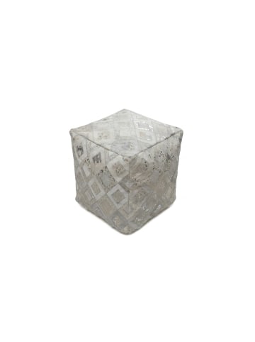 Kayoom Sitzkissen Spark Pouf 110 45 x 45 cm in grau - silber