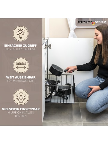 bremermann Schrank-Korbauszug ca. 50 x 23 x 50,5 cm (B/H/T)