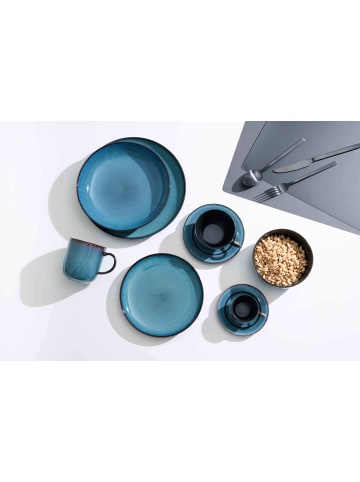 Ritzenhoff & Breker 6er Set Kaffeeuntertassen Bali ø 15,5 cm in blau