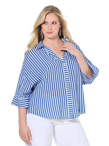 Ulla Popken Bluse in azurblau