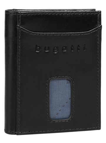 Bugatti Geldbörse SECURE SLIM echt Leder in schwarz