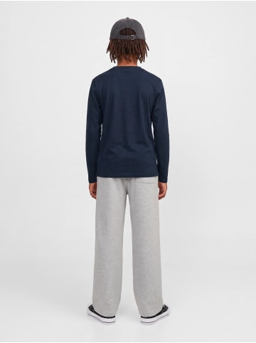 JACK & JONES Junior Langarmshirt Longsleeve Logo-Print Jjjade in navy blazer big print