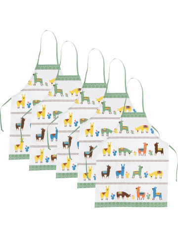 Erwin Müller Baumwolle Kinderschürze 5er-Pack in Lama