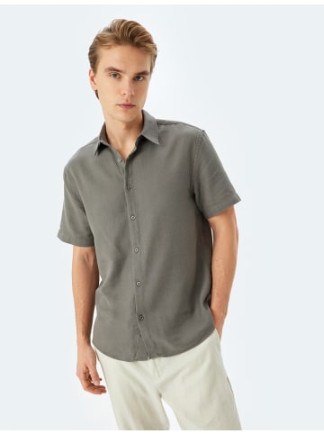 KOTON SHIRTS SS in Anthrazit