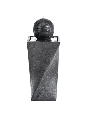 Beliani Gartenbrunnen ACQUACHETA in Grau - (W) 38 x (H) 86 x (L) 38 cm