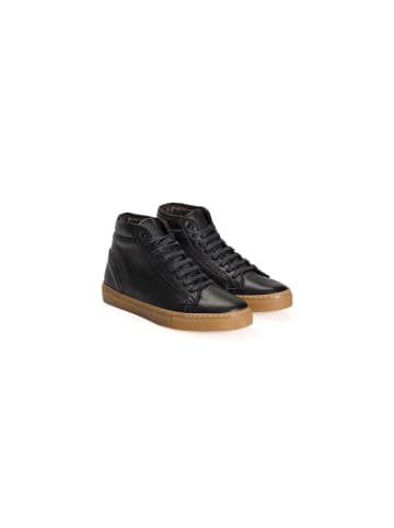 Roberto Pepe Luxury Schwarz Kalbsleder Herren Sneaker
