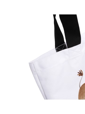 Mr. & Mrs. Panda Tote Bag Sternzeichen Stier mit Spruch in Weiß