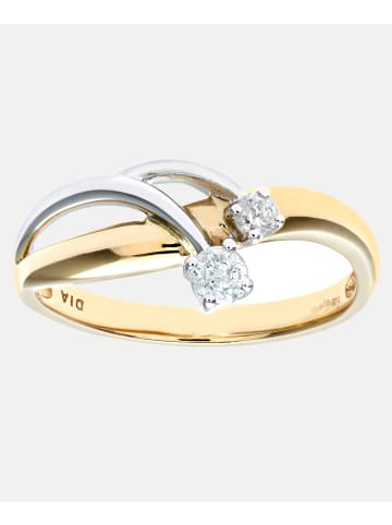 Diamant L'éternel Ring aus 375 Gelbgold mit Diamant