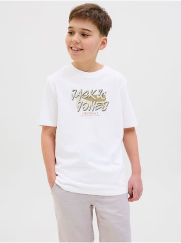 JACK & JONES Junior T-Shirt JORVARENNA TEE S/S CREW NECK JNR in bright white