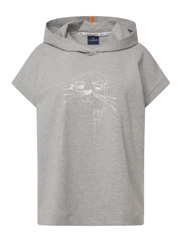 LAURASØN Sweatshirt in hellgrau mélange