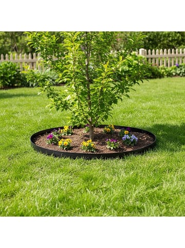 relaxdays Rasenkante in Schwarz - 10 m