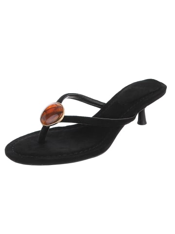 Ital-Design High-Heel Sandalette in Schwarz