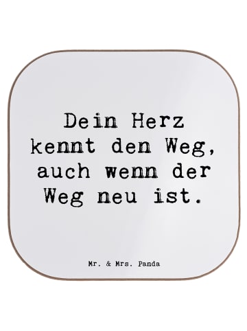 Mr. & Mrs. Panda Untersetzer für Gläser Spruch Trennung von den ... in Weiß