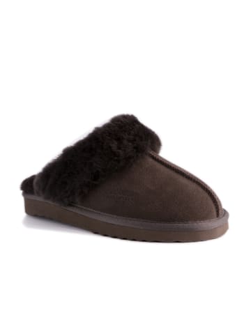 Aus Wooli Slipper Sydney in Chocolate