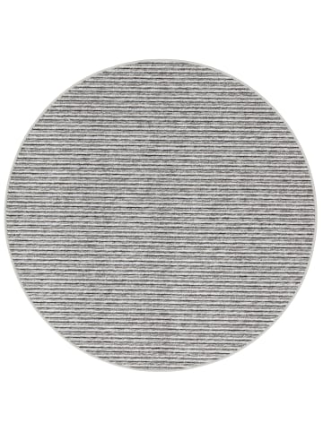 Teppich Marta Rund in grau