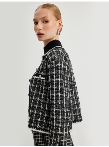 KOTON Cardigan in Schwarz Gemustert