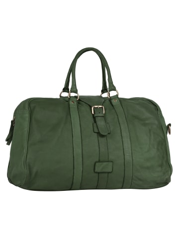 Forty degrees Reisetasche echt Leder in grün